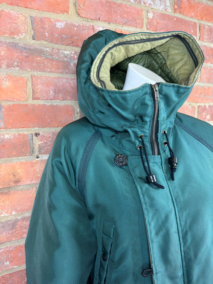 Stone Island Green Oxford Nylon Parka Jacket