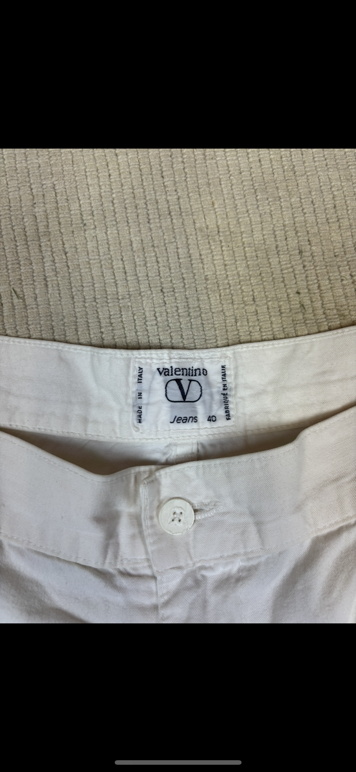 VALENTINO White Baggy Trousers