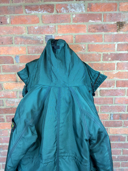 Stone Island Green Oxford Nylon Parka Jacket