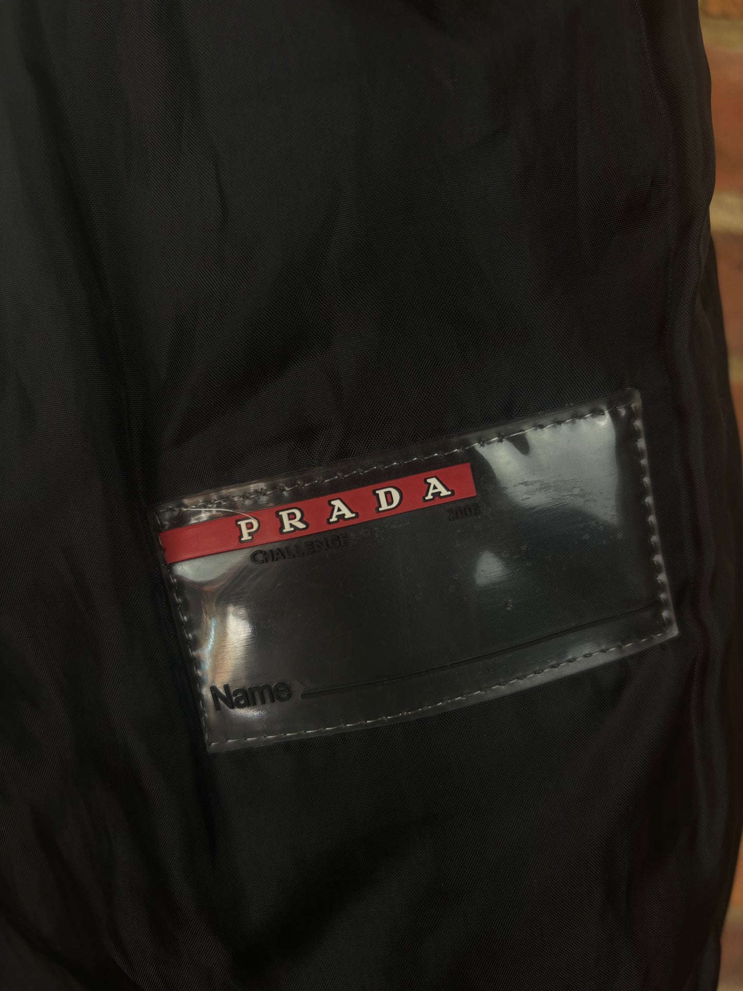 PRADA black zip-up jacket