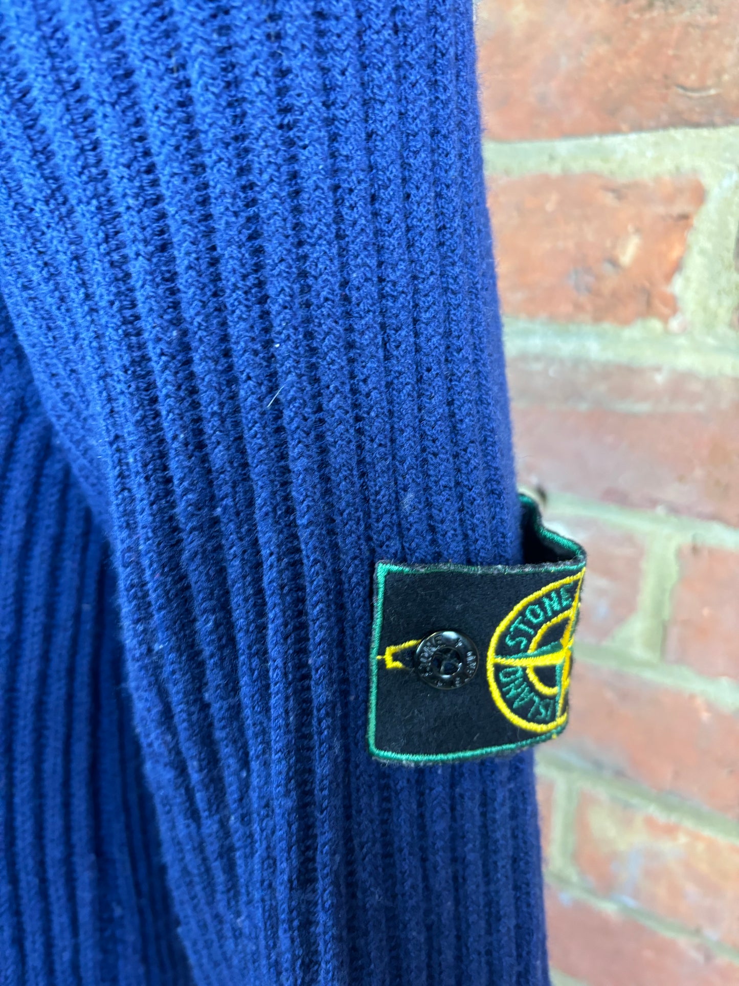 Stone Island ribbed v-neck knit