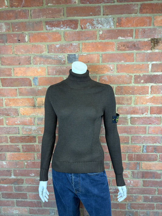 Stone Island brown turtleneck