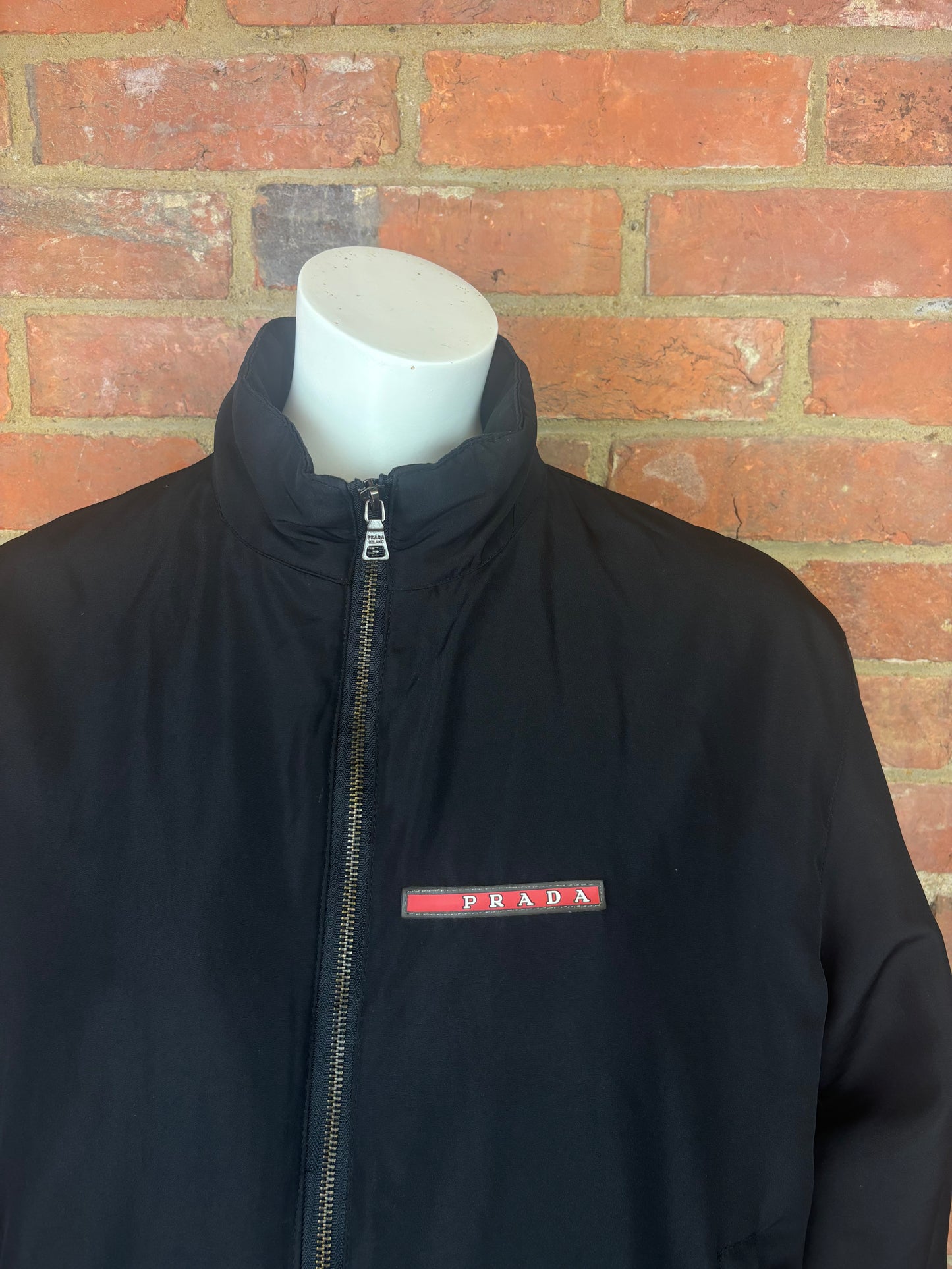 PRADA black zip-up jacket