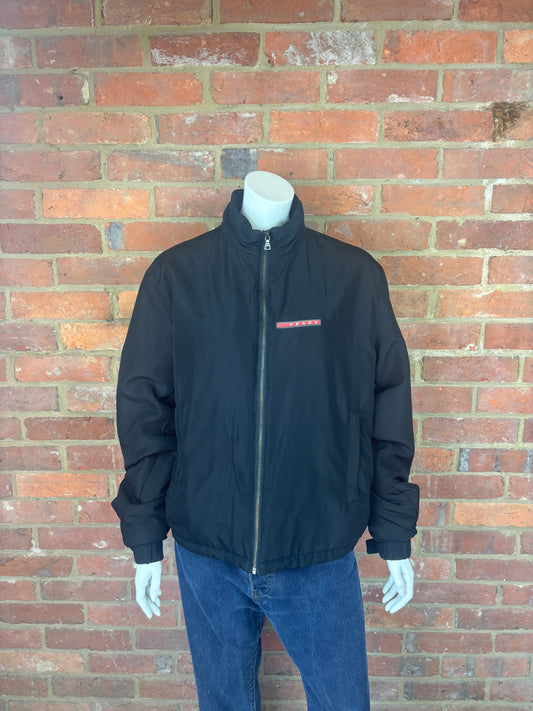 PRADA black zip-up jacket