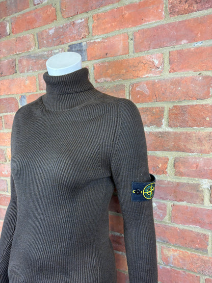 Stone Island brown turtleneck