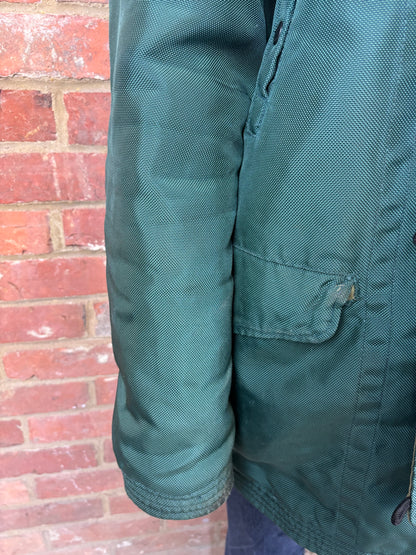 Stone Island Green Oxford Nylon Parka Jacket