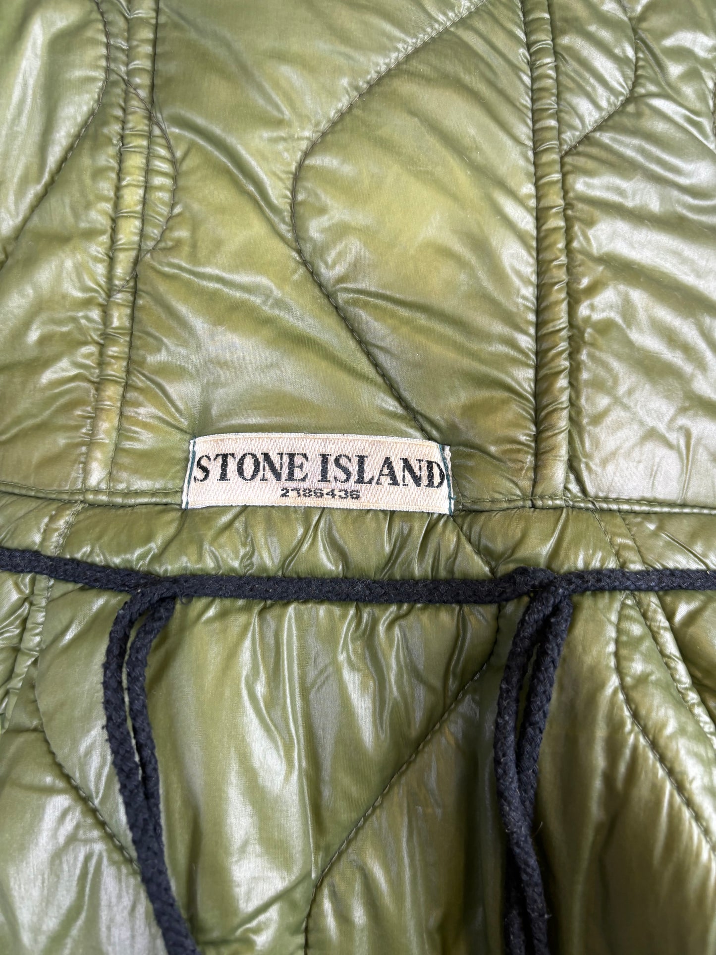 Stone Island Green Oxford Nylon Parka Jacket